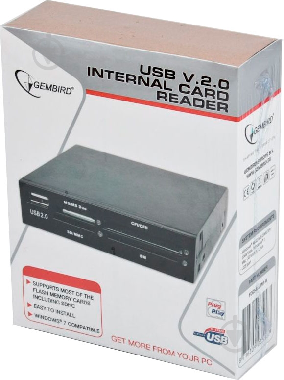 Кардридер Gembird FDI2-ALLIN1-B - фото 2