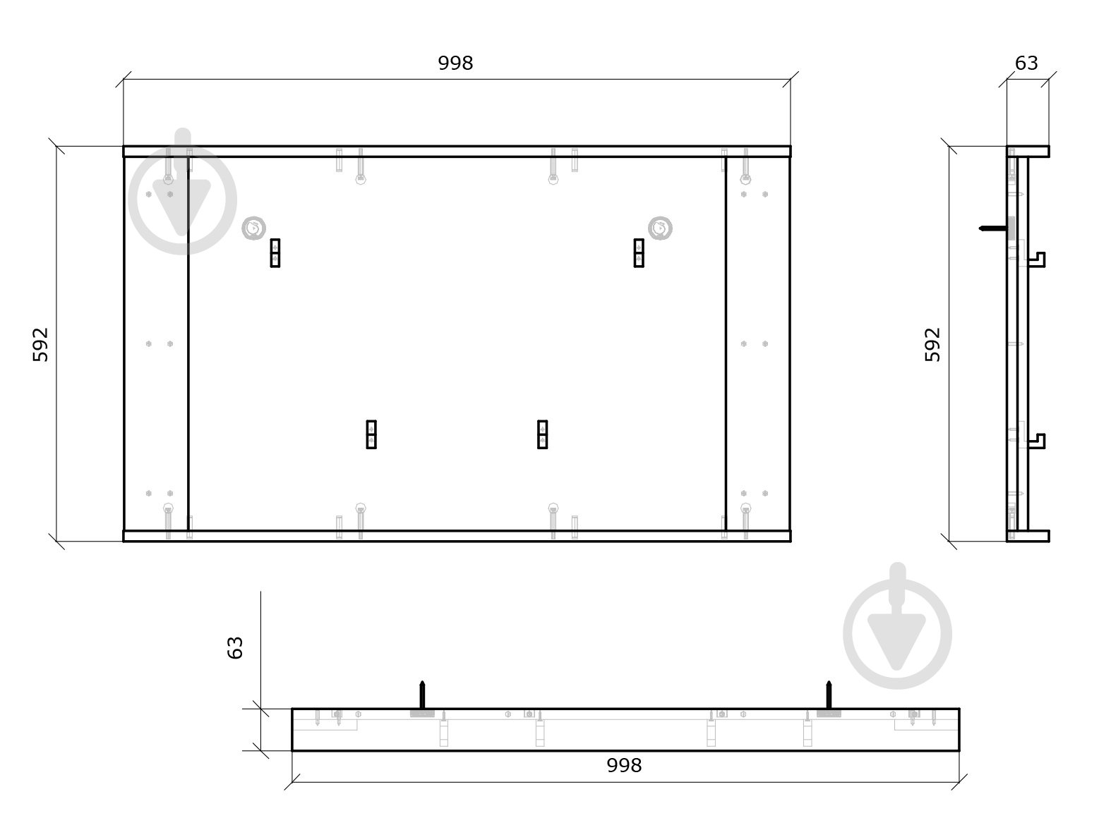 Вешалка Грейд Concept нимфея альба / дуб крафт серый - фото 3 Вешалка Грейд Concept нимфея альба / дуб крафт серый - фото 3
