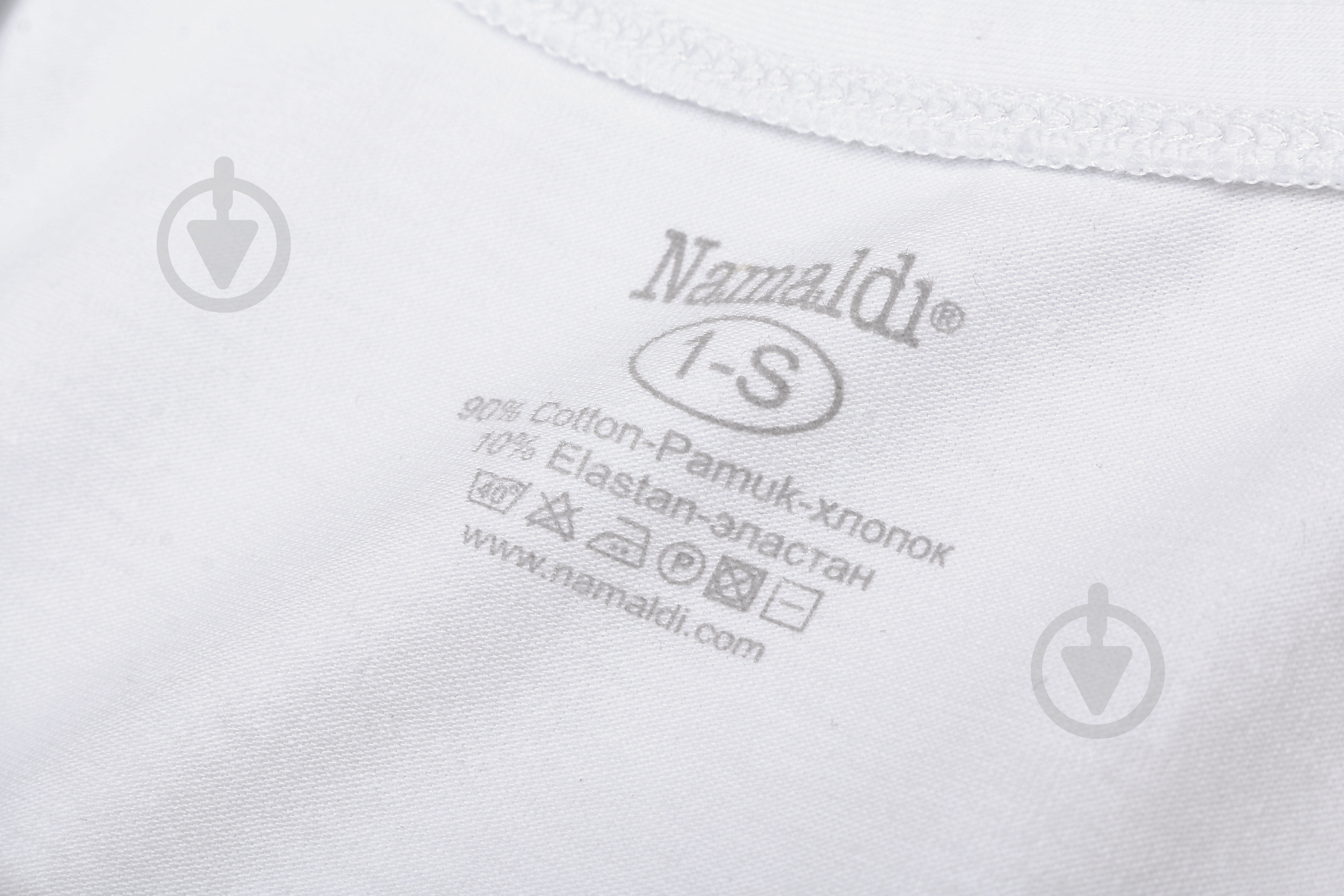 Майка мужская Namaldi р. S белый 190-1007 - фото 4 Майка мужская Namaldi р. S белый 190-1007 - фото 4