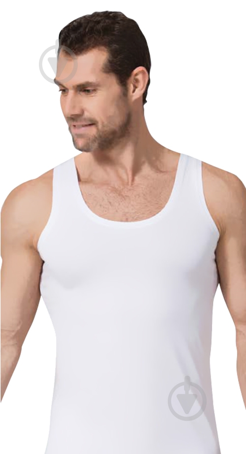 Майка мужская Namaldi р. S белый 190-1007 - фото 1 Майка мужская Namaldi р. S белый 190-1007 - фото 1