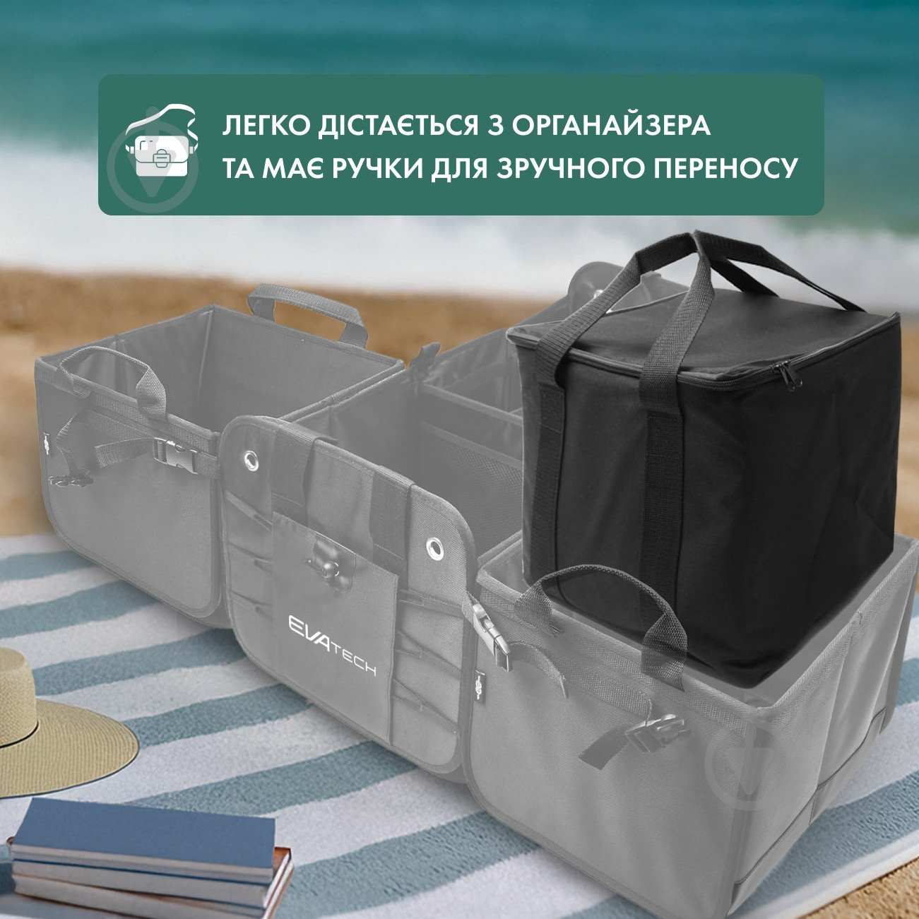 Термосумка-органайзер EVAtech EVOT0004 черный - фото 6 Термосумка-органайзер EVAtech EVOT0004 черный - фото 6