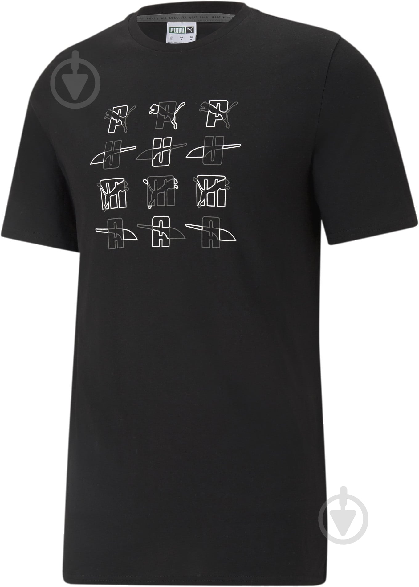 Футболка Puma ELEVATE Graphic Tee 53107401 р.XL черный - фото 1