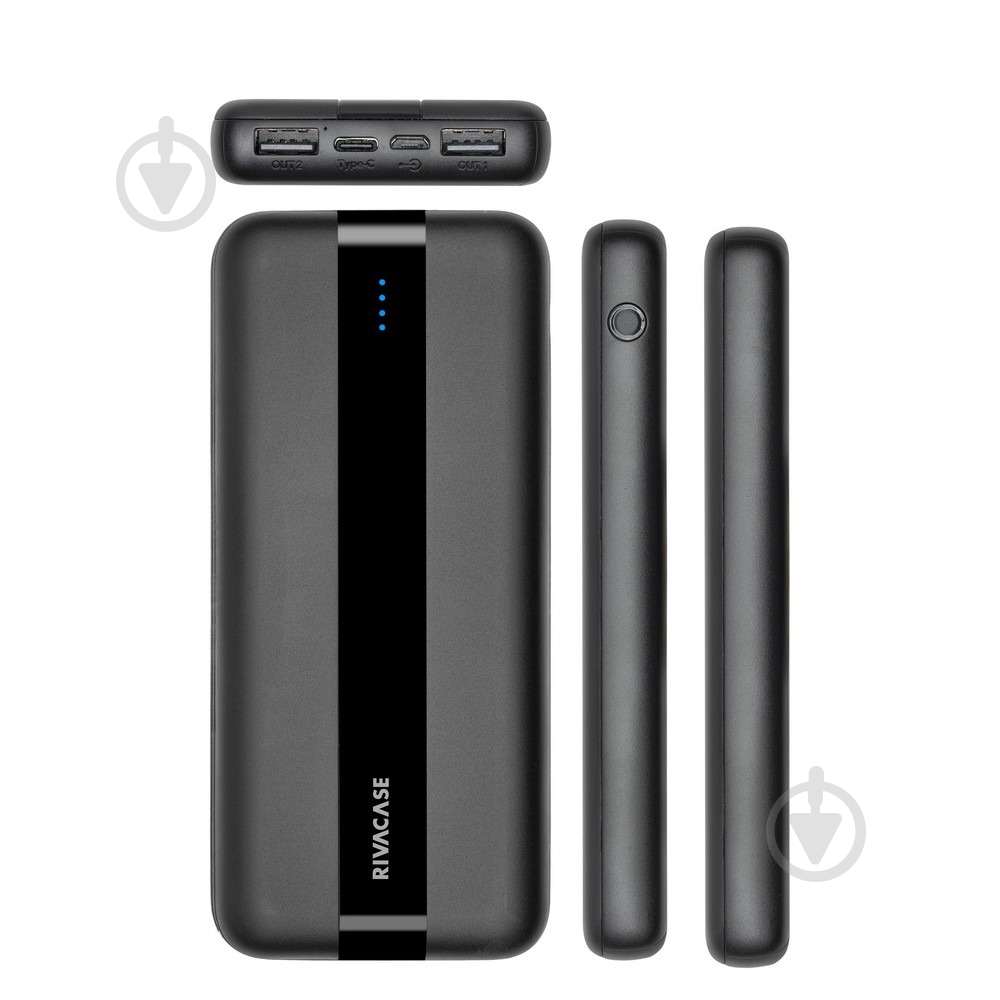 Повербанк RivaCase 10000 mAh black (RIVAPOWER VA2041 (Black)) - фото 4 Повербанк RivaCase 10000 mAh black (RIVAPOWER VA2041 (Black)) - фото 4