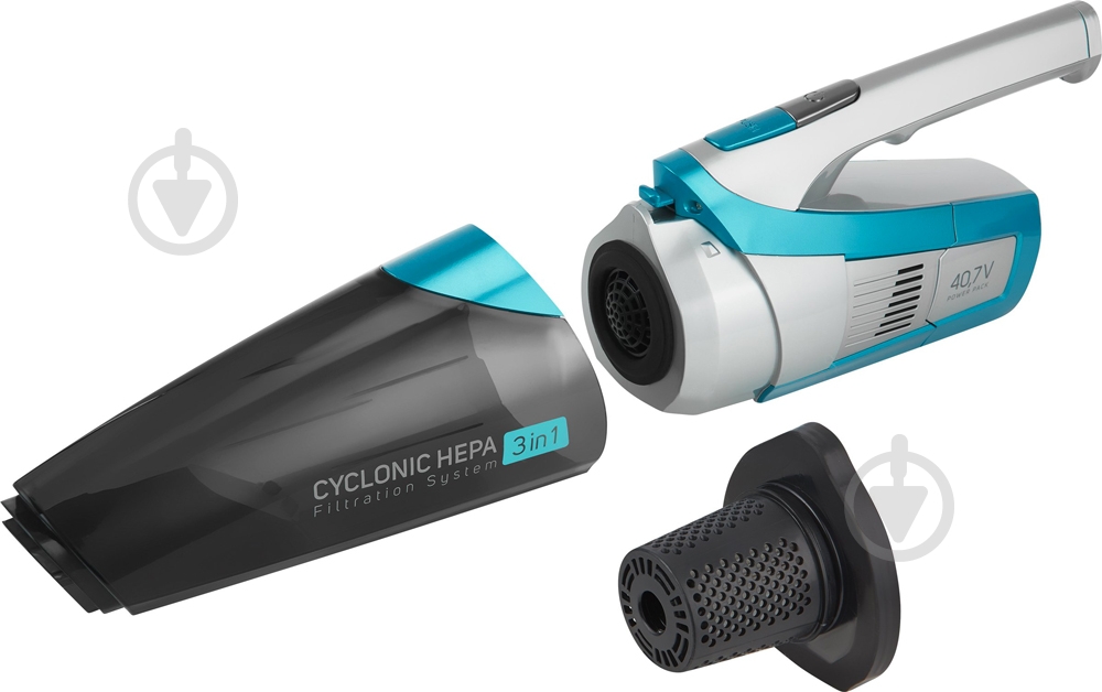 Пылесос аккумуляторный Sencor SVC0740BL-EUE3 grey/blue - фото 6