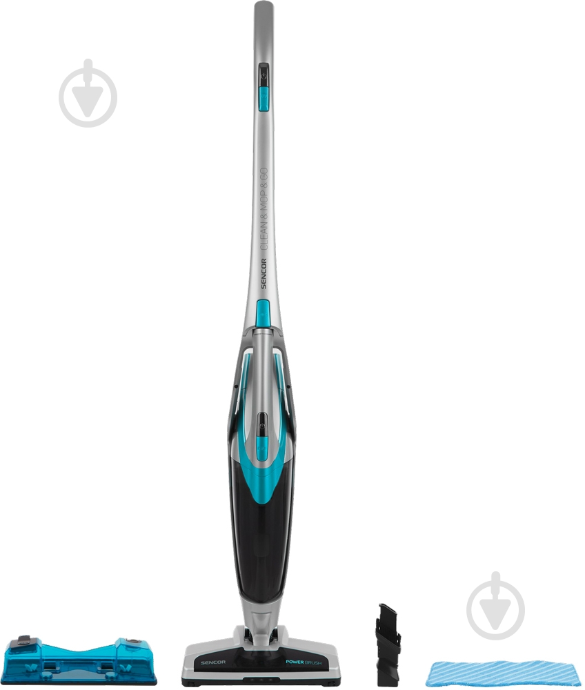 Пылесос аккумуляторный Sencor SVC0740BL-EUE3 grey/blue - фото 1