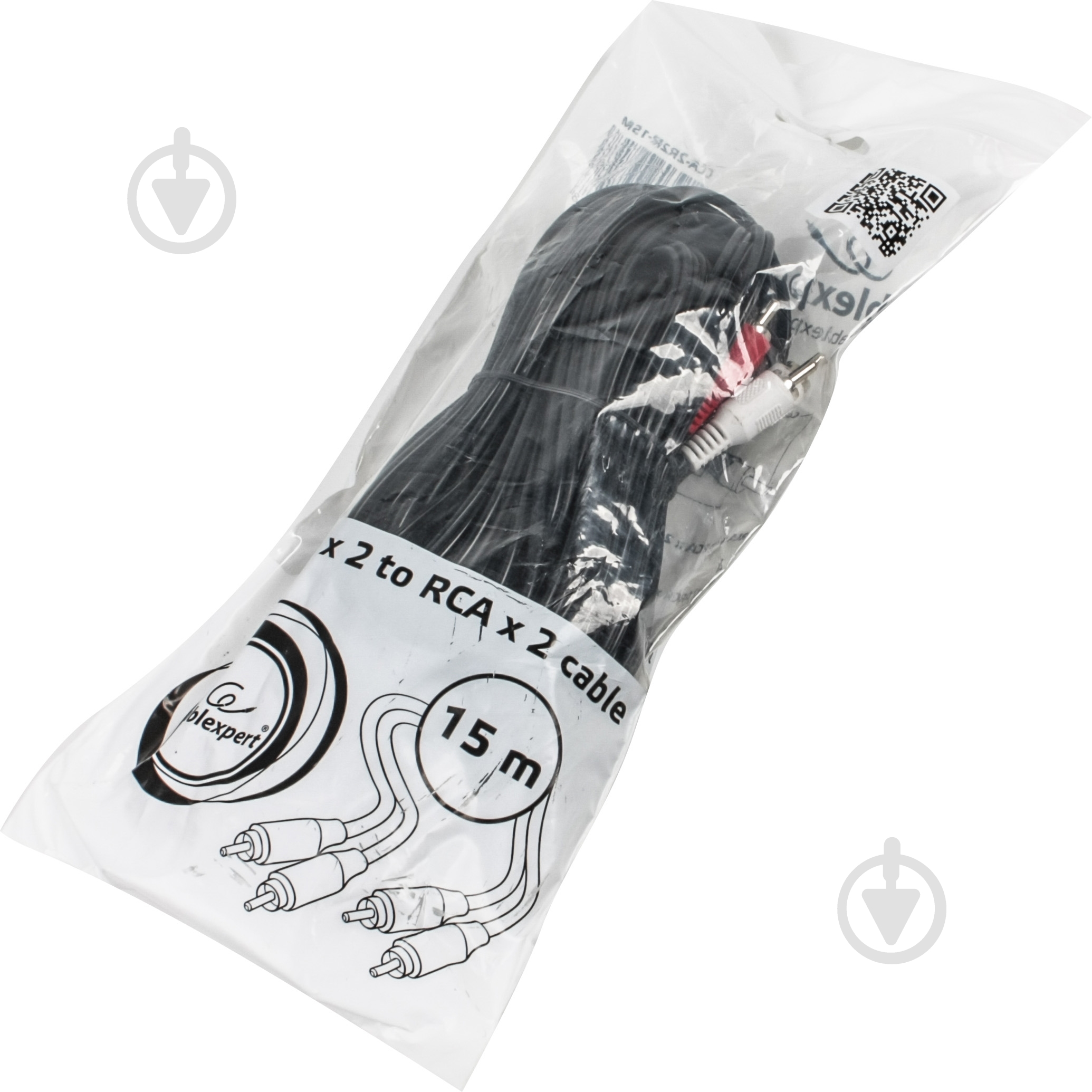 Кабель Cablexpert 15 м черный (CCA-2R2R-15M) 2 RCA-2RCA - фото 3