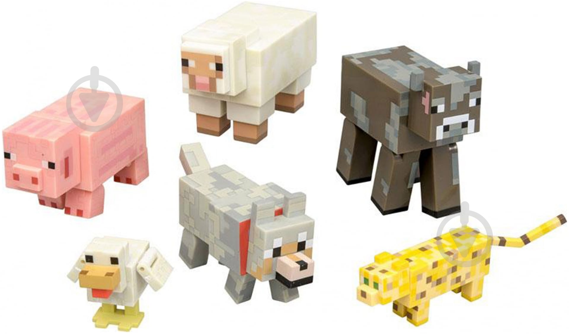 Набор Jazwares Minecraft Животные 6 шт. 16590 - фото 2