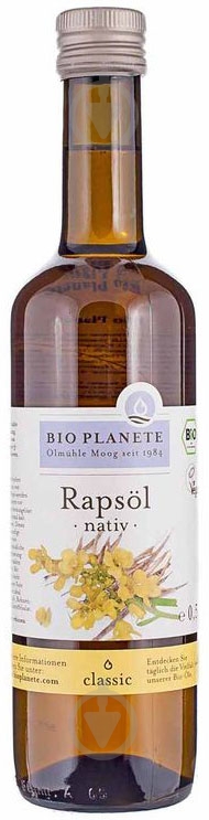 Масло рапсовое Bio Planete неочищенное органическое 500 мл - фото 1