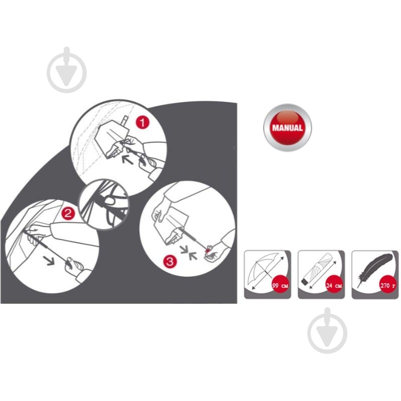 Зонт Knirps Kn95 7050 8470 A.050 Medium Manual pinta lime - фото 4