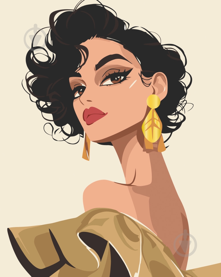 Картина по номерам Томный взгляд с металлизированными красками 10171-AC 40х50 см ART CRAFT - фото 1 Картина по номерам Томный взгляд с металлизированными красками 10171-AC 40х50 см ART CRAFT - фото 1