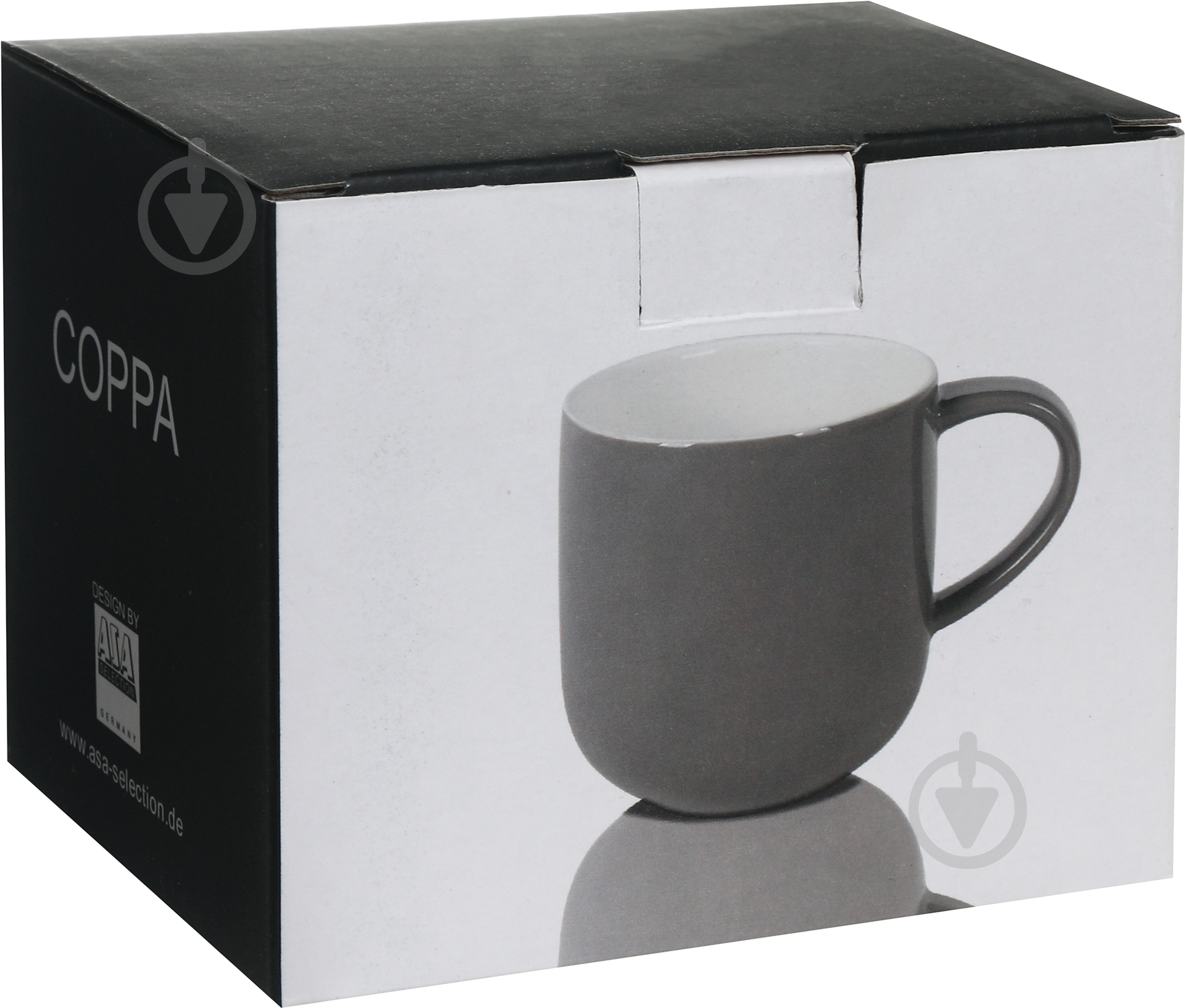Чашка ASA Coppa Bicolor 400 мл серая 19100111 - фото 2