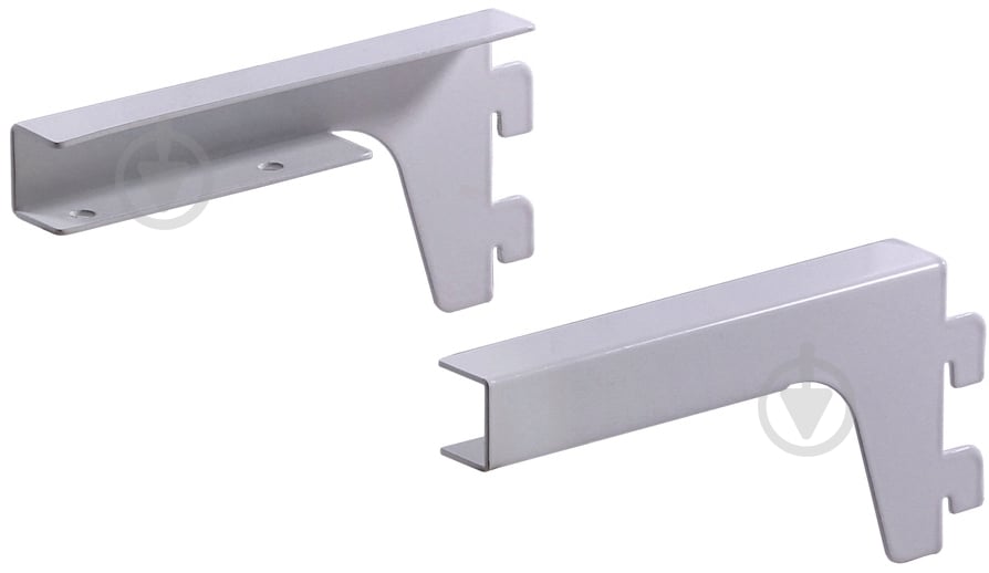 Кронштейн к гардеробной системе Larvij 150 мм для полки из ДСП L9096GA алюминий - фото 1