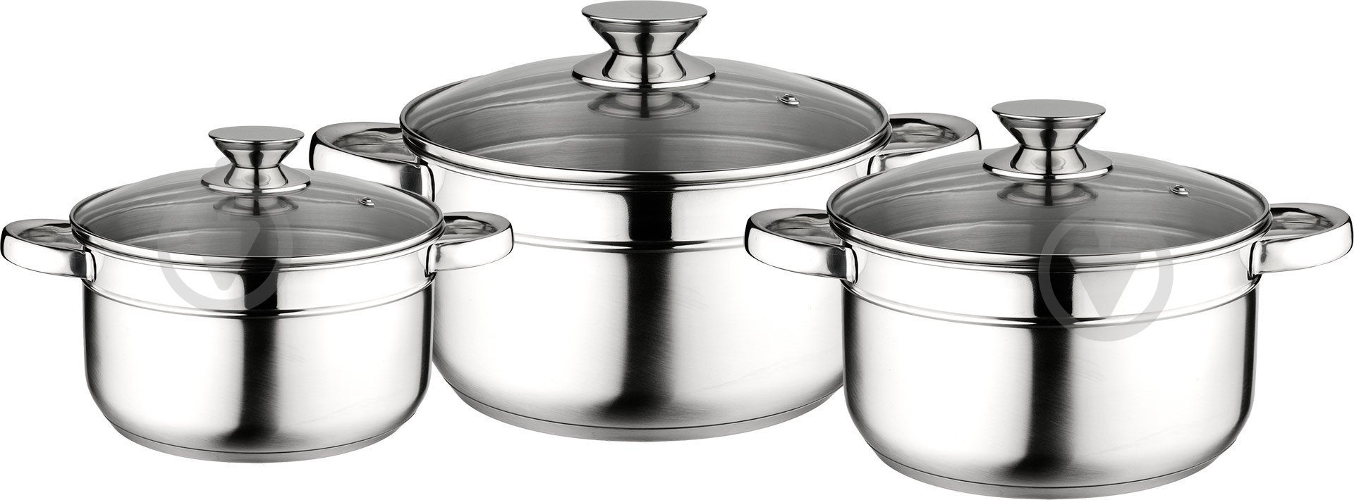 Набор кастрюль Aurora 6 предметов AU 5570 - фото 1