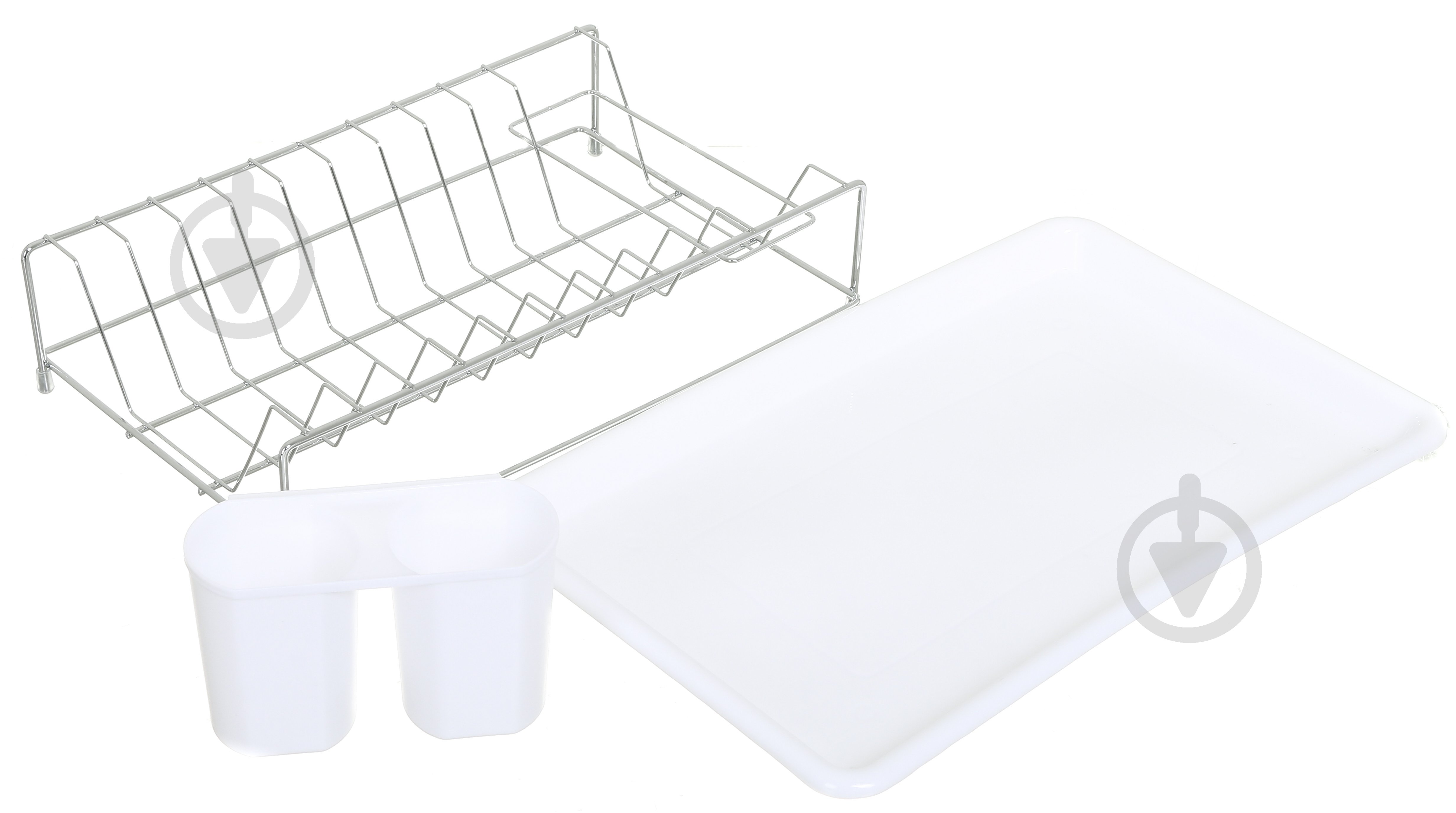 Сушилка для посуды Flamberg 380x250x110 мм настольная одноуровневая с поддоном - фото 5