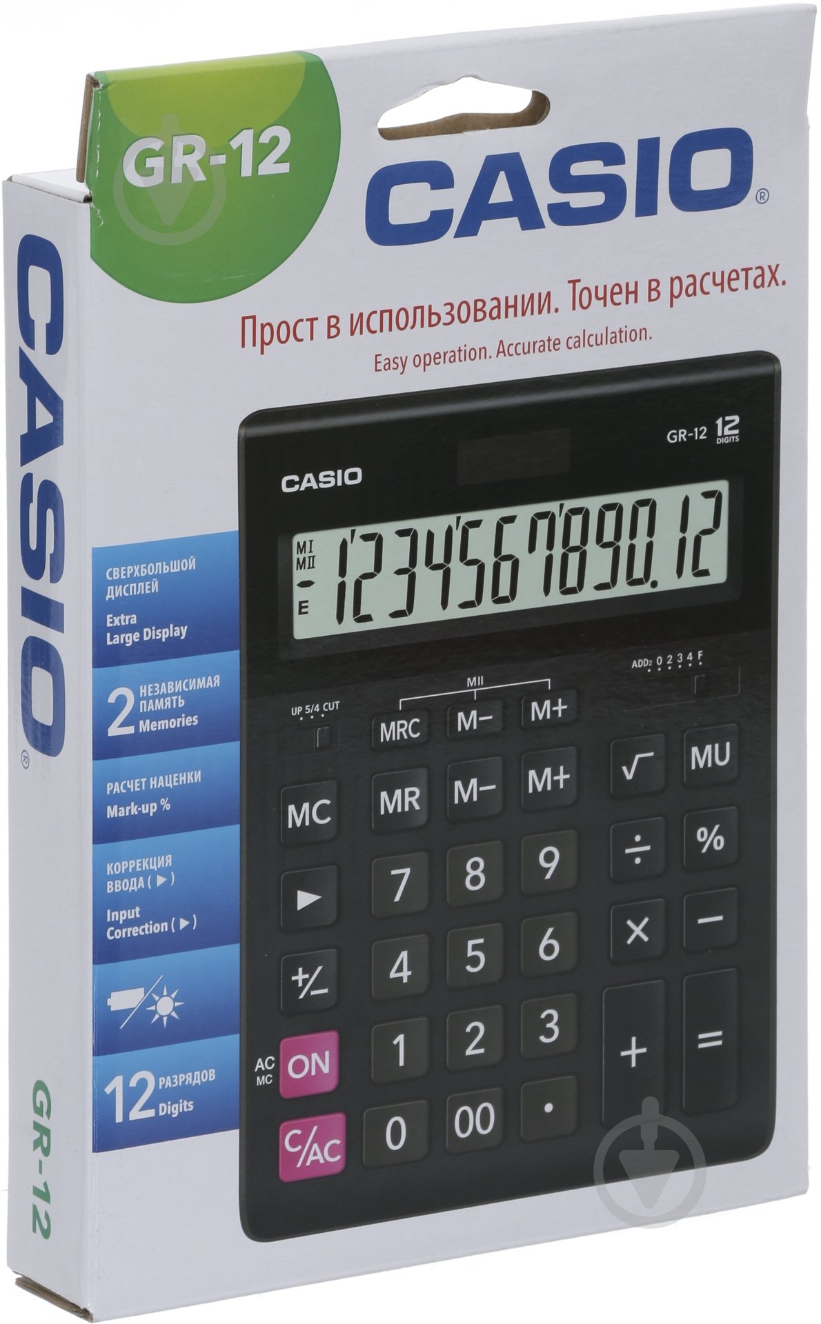 Калькулятор GR-12-W-EP Casio - фото 3