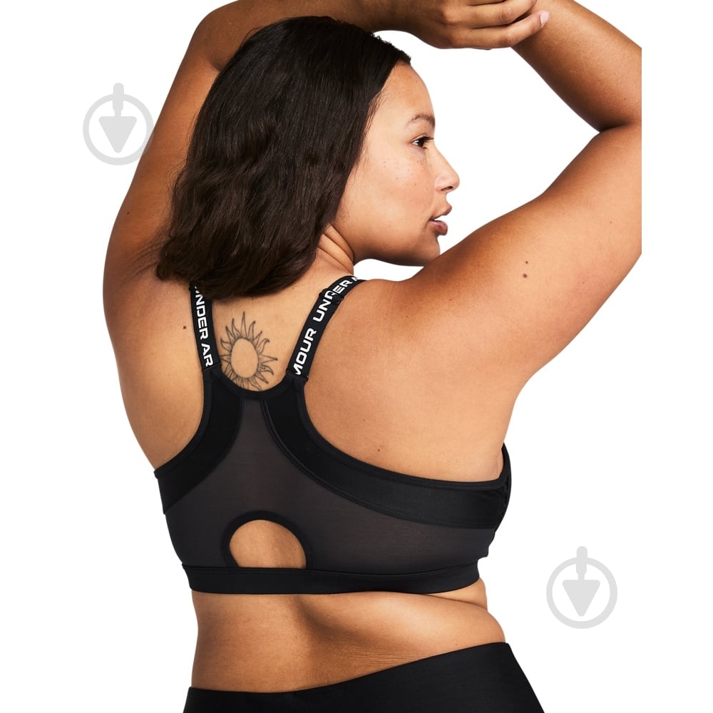 Бра Under Armour Infinity Low 2.0 Bra 1384126-001 р.M-A/C черный - фото 9