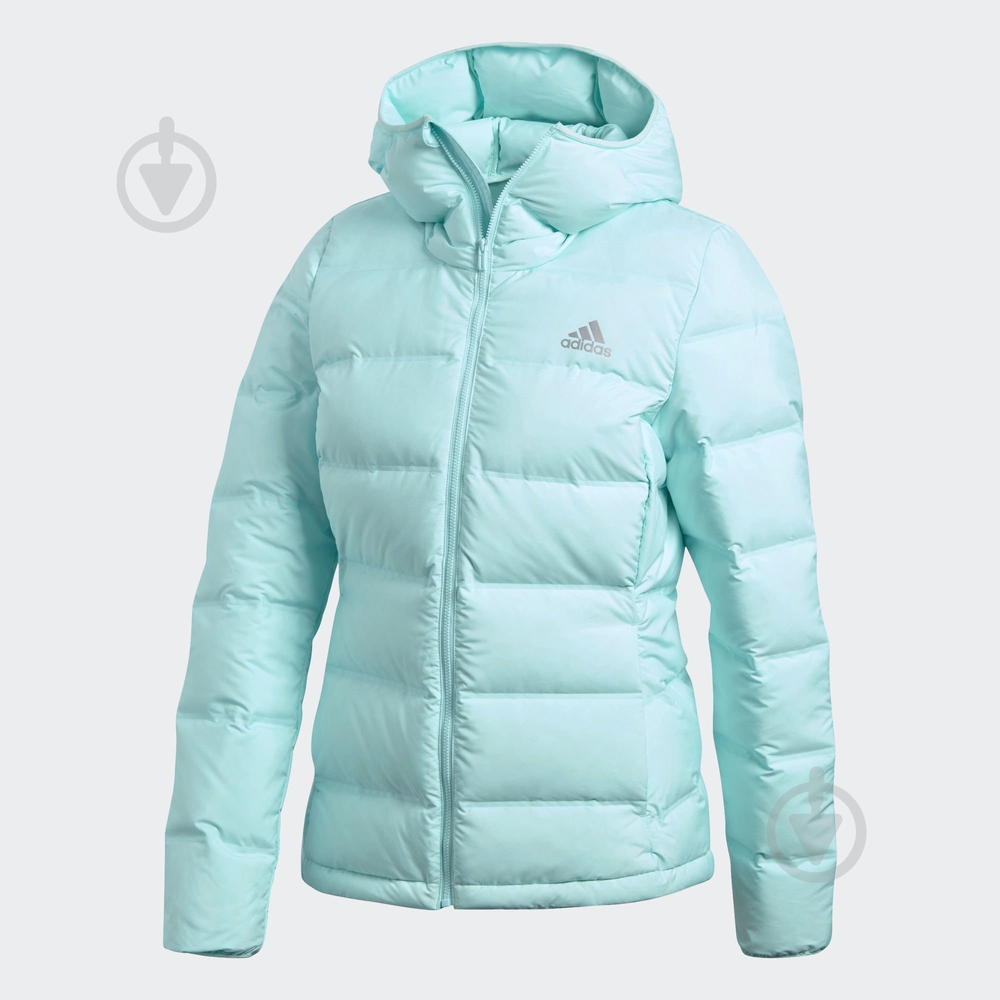 Пуховик женский демисезонный Adidas W HELIONIC HO J BQ1929 р.XL голубой - фото 1