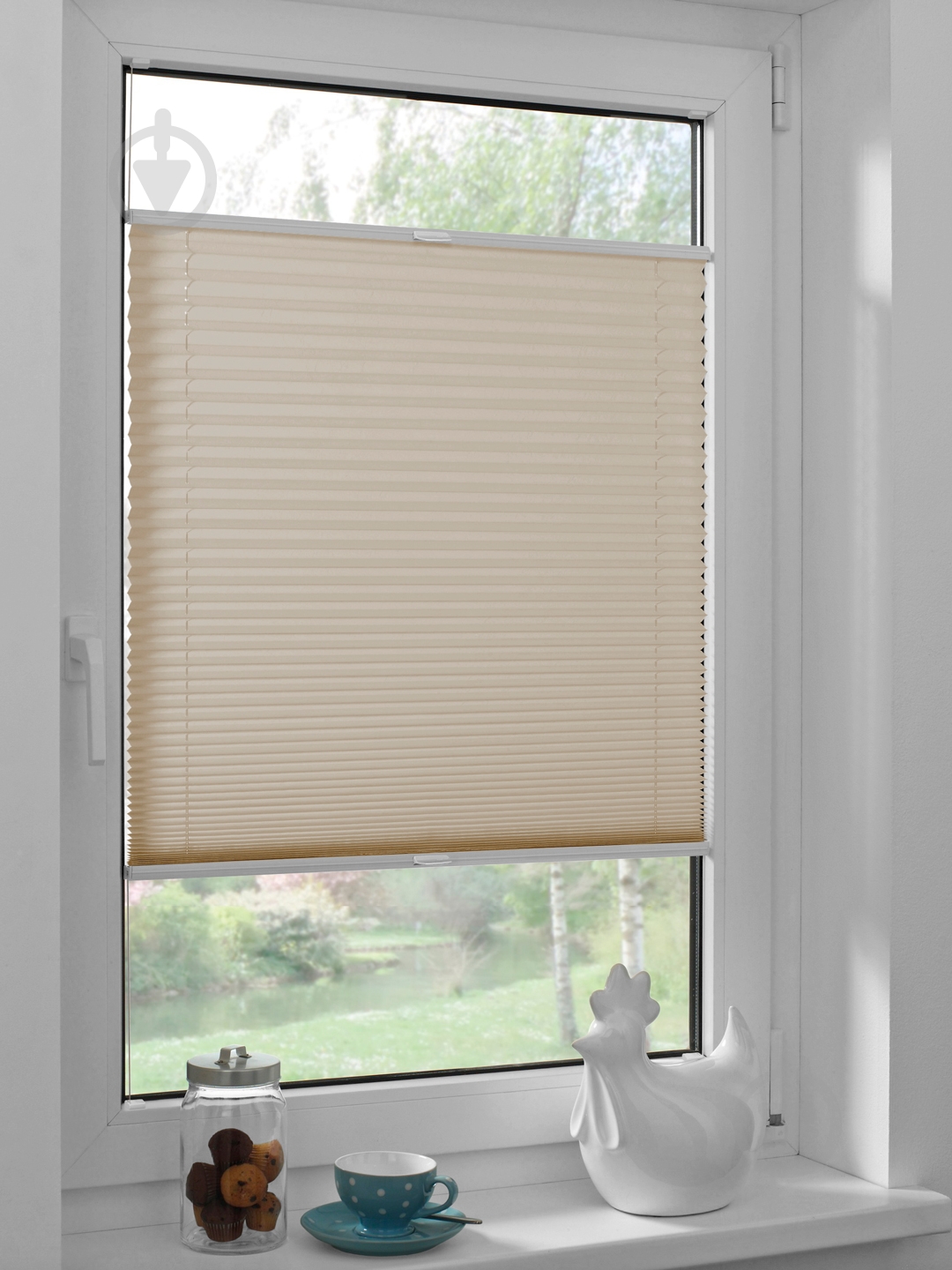 Штора-плісе Rollotex тканина DUO ECORO 36х100 см Кремовий - фото 2 Штора-плісе Rollotex тканина DUO ECORO 36х100 см Кремовий - фото 2