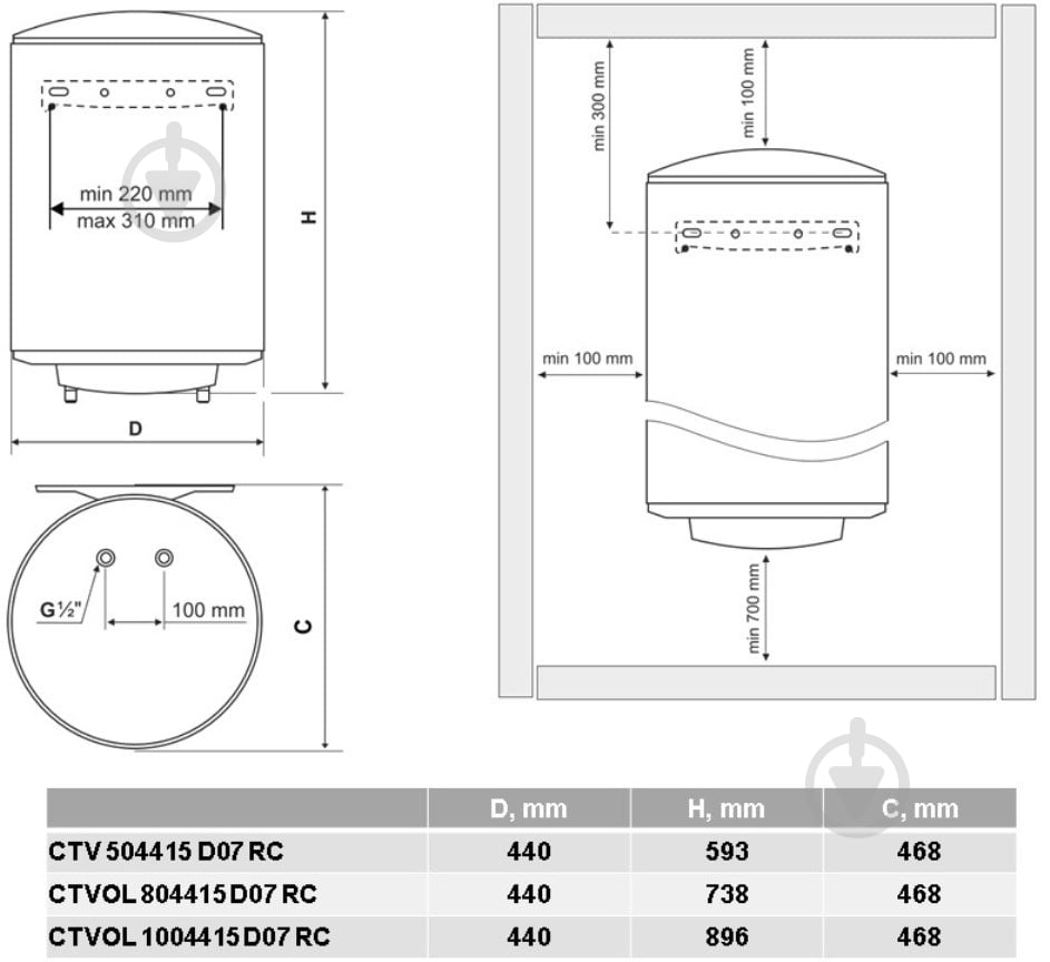 Бойлер Tesy SimpatEco CTV 504415 D07 RC - фото 4