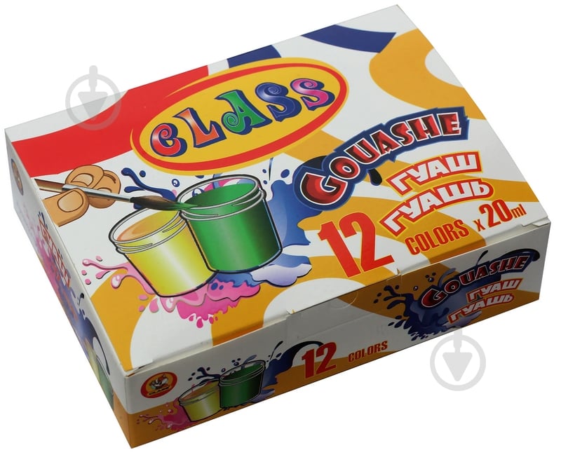 Краска гуашевая 12х20 мл CLASS - фото 1