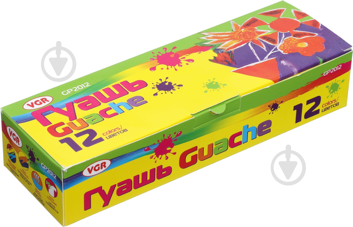Краска гуашевая GP2012 12х20 мл VGR - фото 2