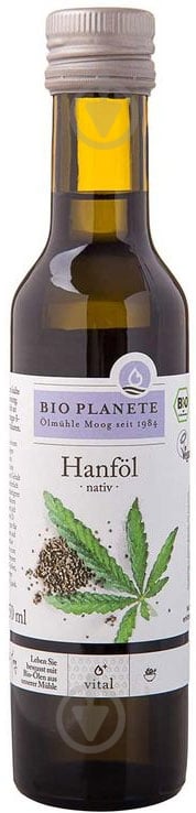 Олія конопляна Bio Planete неочищена органічна 250 мл - фото 1 Олія конопляна Bio Planete неочищена органічна 250 мл - фото 1