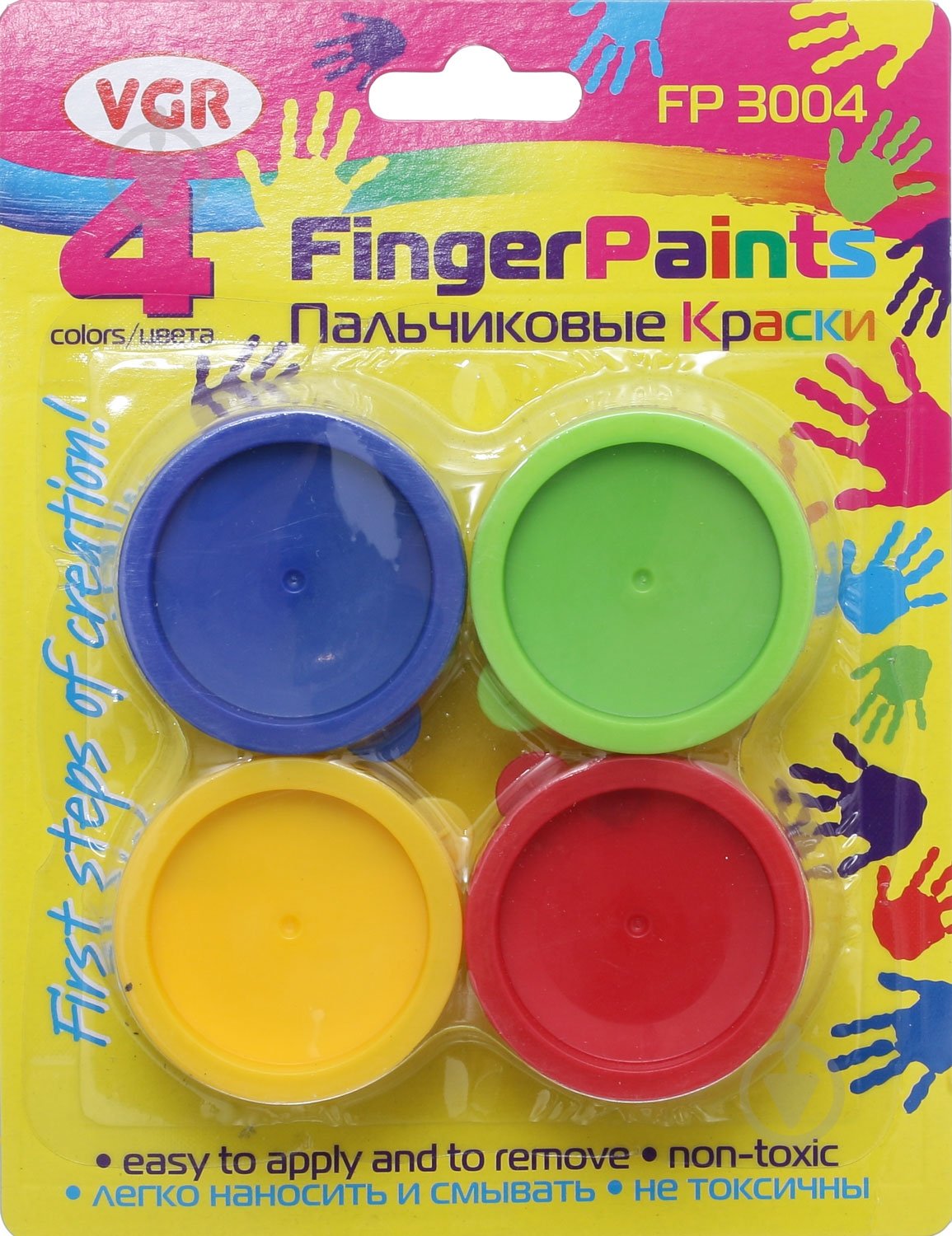 Набор пальчиковых красок FP3004 VGR - фото 1