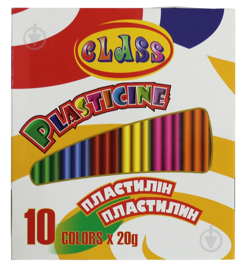 Пластилин 10 цветов 200 г CLASS - фото 1