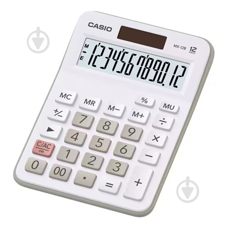 Калькулятор 12 розрядів білий (MX-12B-WE-W-EC) Casio - фото 1 Калькулятор 12 розрядів білий (MX-12B-WE-W-EC) Casio - фото 1