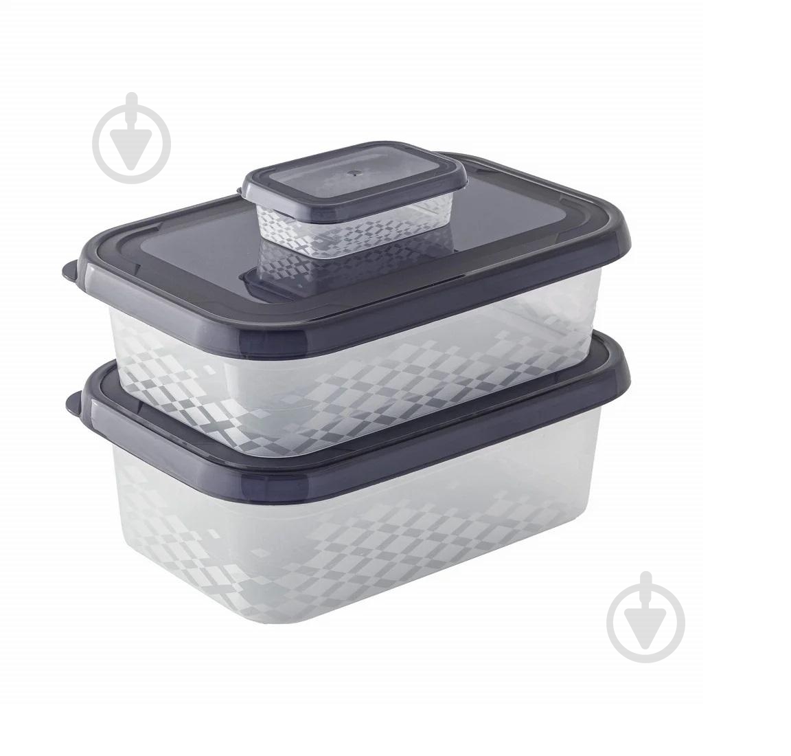 Набір ємностей BranQ прямокутних ORI 3шт (0,1л+1,5л+1,75л) - фото 1 Набір ємностей BranQ прямокутних ORI 3шт (0,1л+1,5л+1,75л) - фото 1