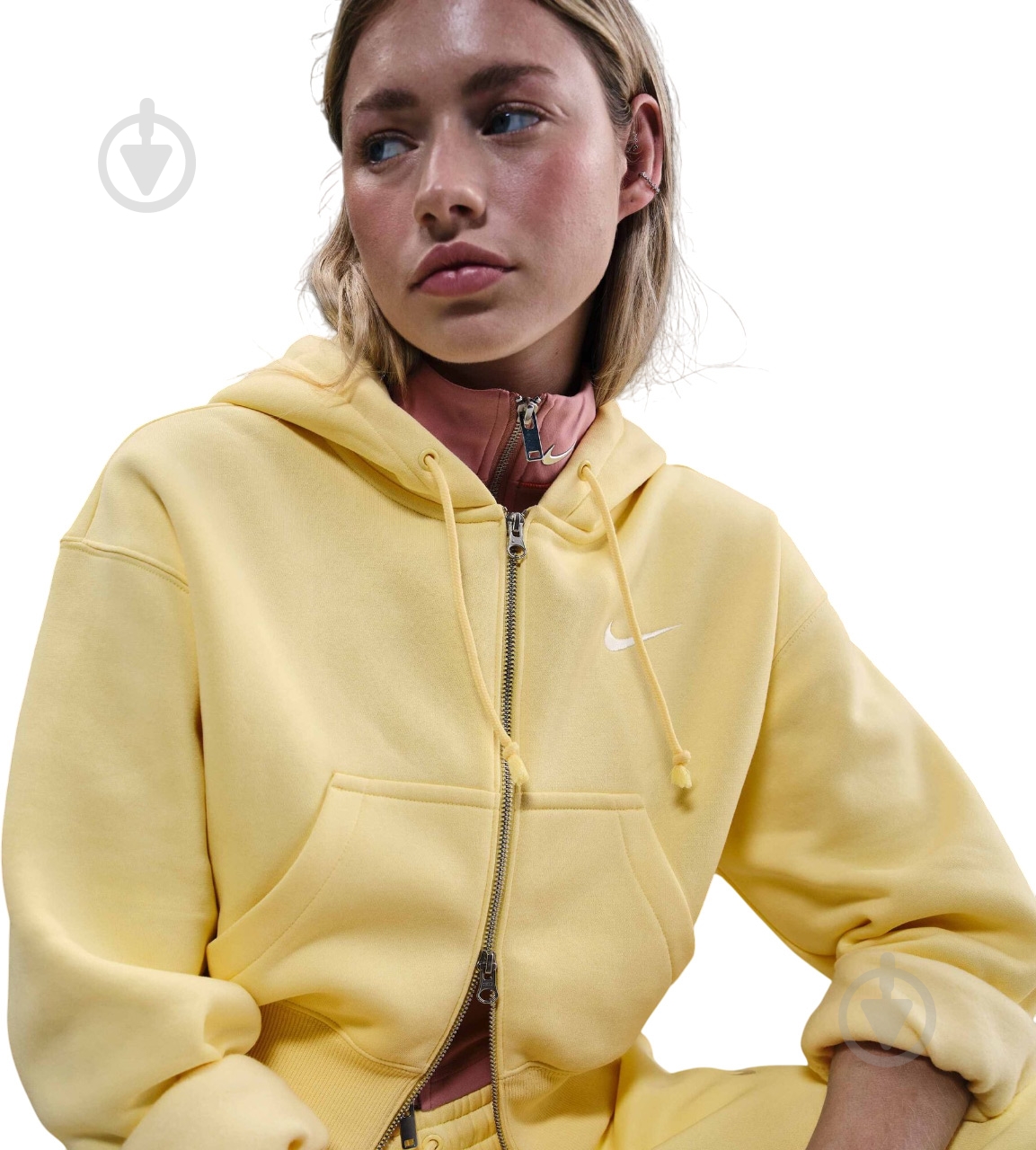 Джемпер Nike W NSW PHNX FLC Crop FZ HDY HV2426-722 р.L желтый - фото 3 Джемпер Nike W NSW PHNX FLC Crop FZ HDY HV2426-722 р.L желтый - фото 3