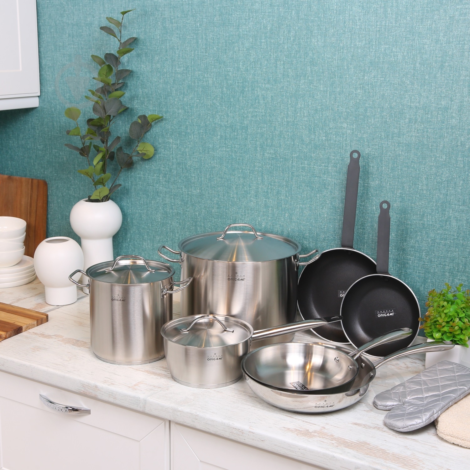 Ковш с крышкой Origami Horeca 2,8 л 20x10 см - фото 4