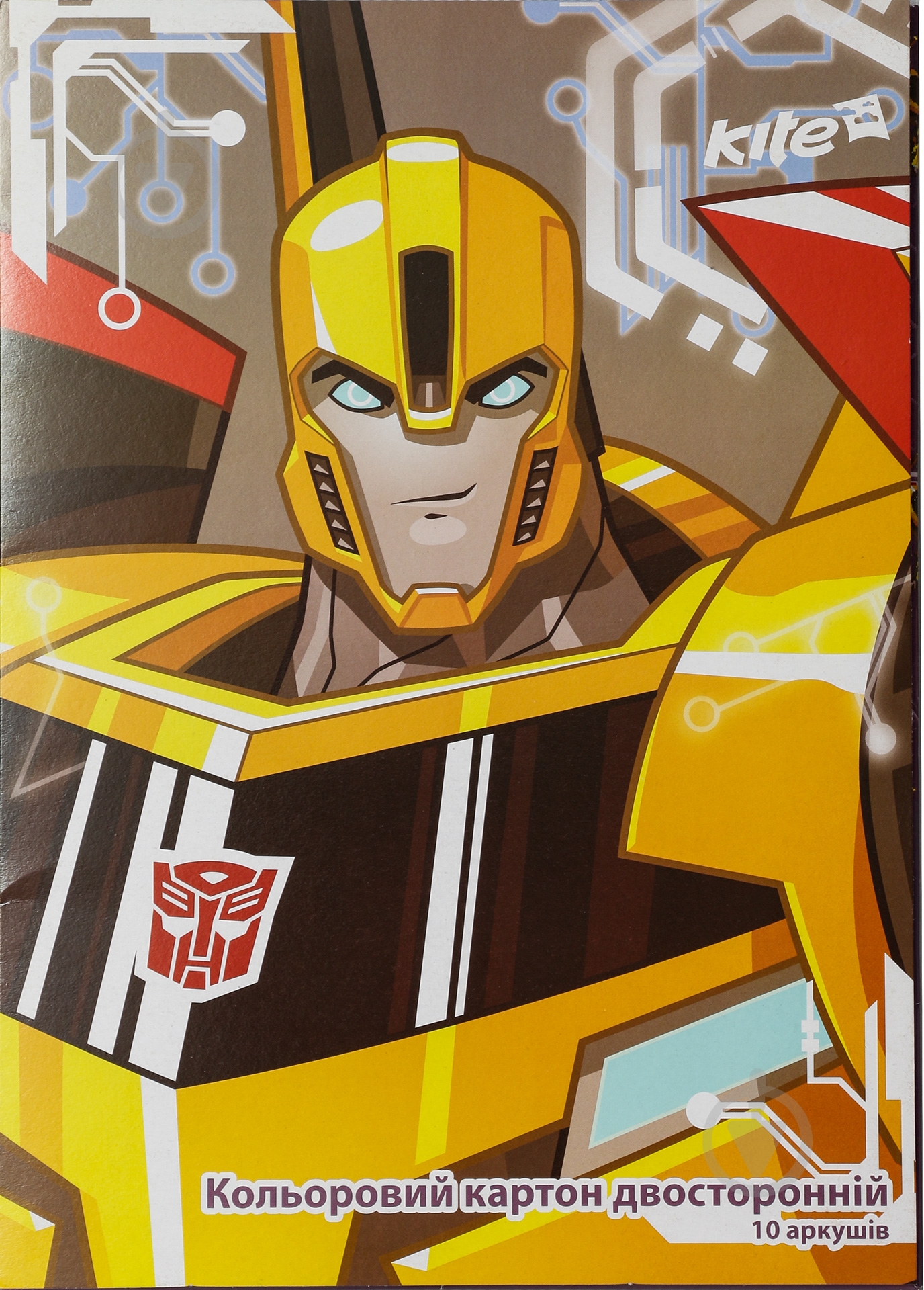 Картон цветной двухсторонний А4 Transformers KITE - фото 2