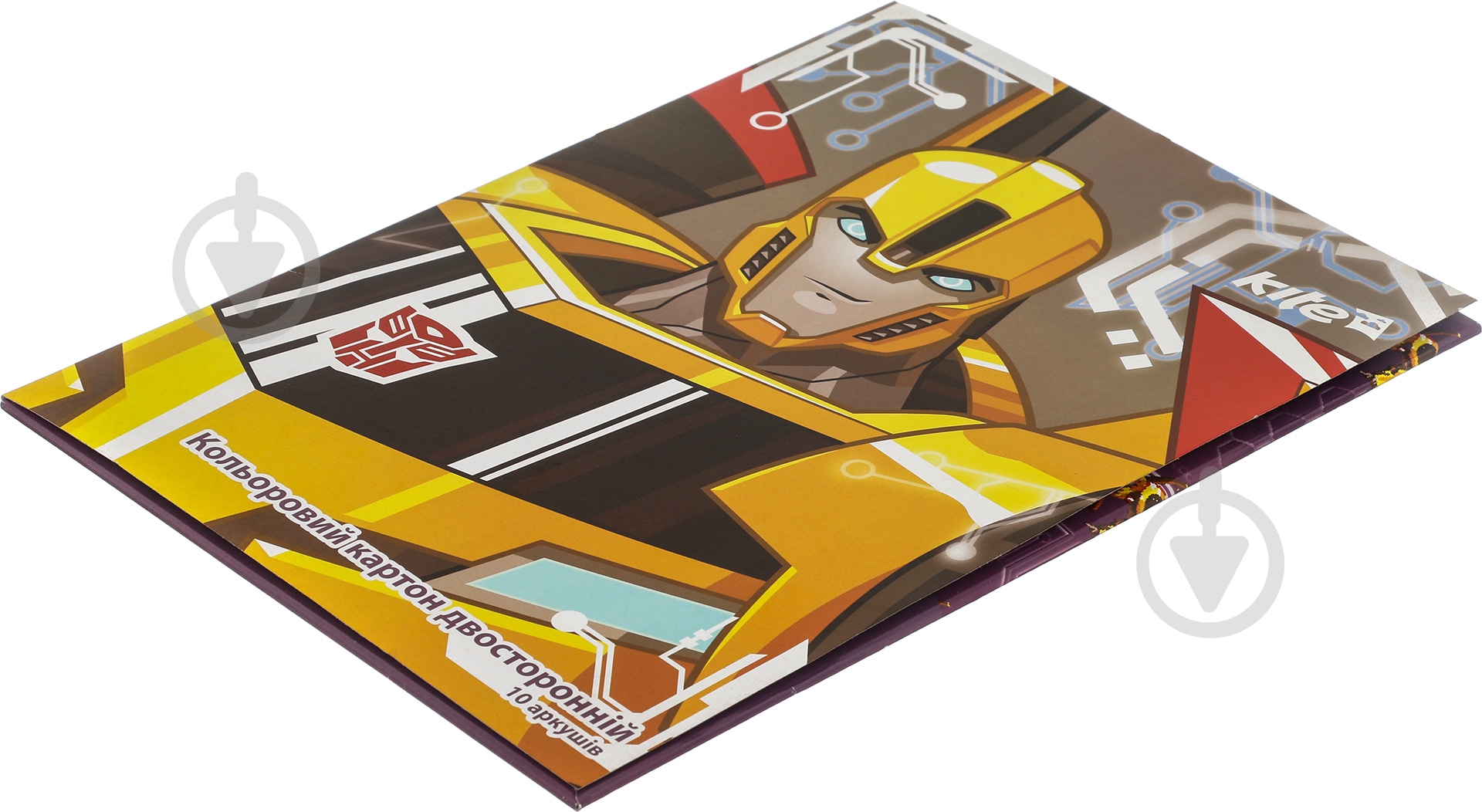 Картон цветной двухсторонний А4 Transformers KITE - фото 3