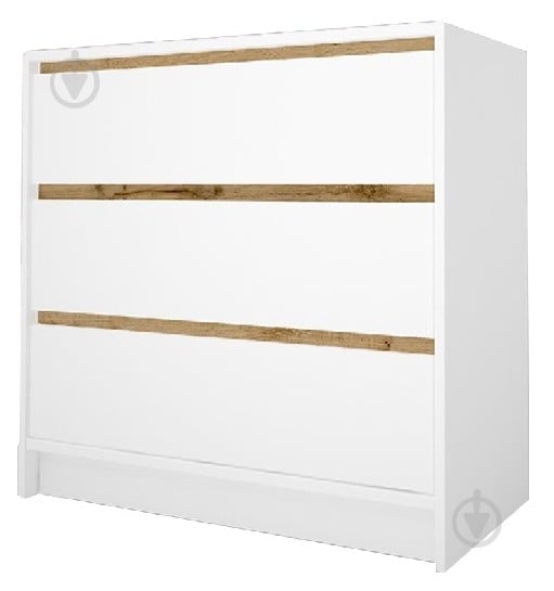 Комод Lion Бергамо 1 3ш 900x860x430 мм дуб аппалачи/нимфея альба - фото 1