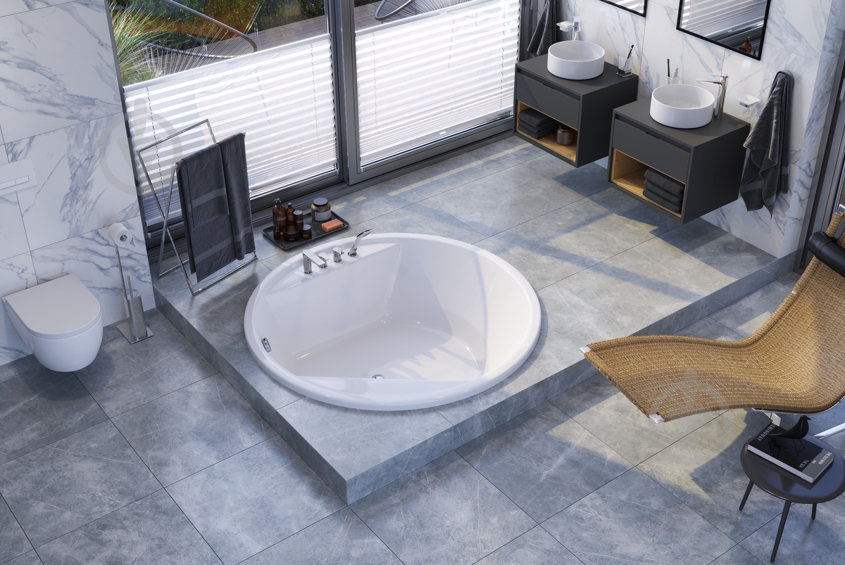 Ванна акриловая Excellent Great ARC WAEX.GRE16WH 160х160 см с ножками - фото 2 Ванна акриловая Excellent Great ARC WAEX.GRE16WH 160х160 см с ножками - фото 2