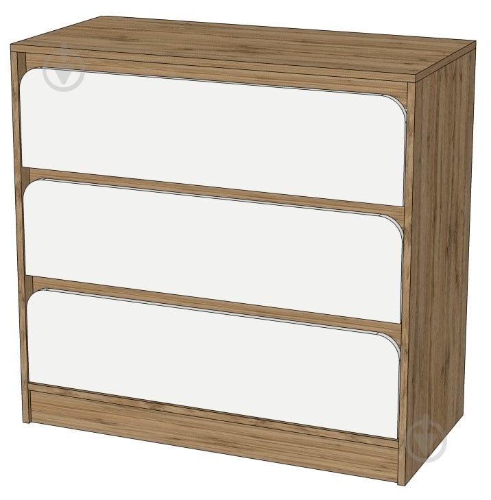 Комод Lion Арт-1 900x800x430 мм дуб аппалачи/нимфея альба - фото 3 Комод Lion Арт-1 900x800x430 мм дуб аппалачи/нимфея альба - фото 3