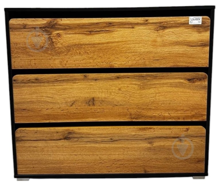 Комод Lion Арт-1 900x800x430 мм антрацит/дуб аппалачи - фото 2
