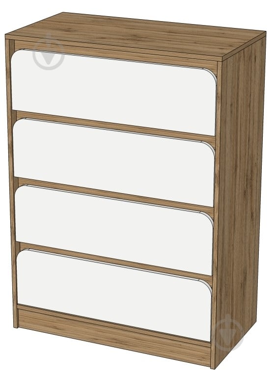 Комод Lion Арт-2 800x1050x430 мм дуб аппалачи/нимфея альба - фото 3 Комод Lion Арт-2 800x1050x430 мм дуб аппалачи/нимфея альба - фото 3