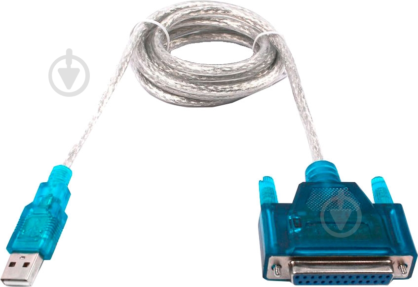 Кабель Viewcon USB – LPT 1,2 м черный (VE143) - фото 1