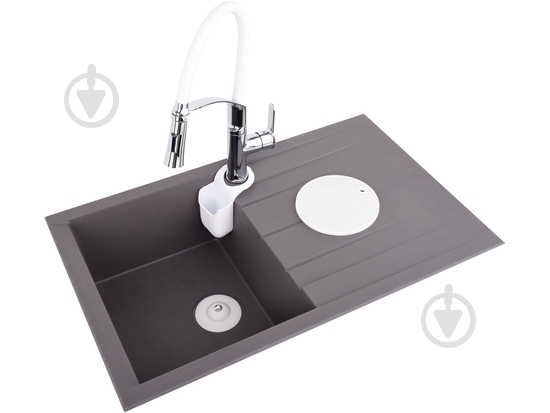 Смеситель для кухни Fala FLEXIBLE-2 с гибким изливом белый 75676 - фото 5 Смеситель для кухни Fala FLEXIBLE-2 с гибким изливом белый 75676 - фото 5