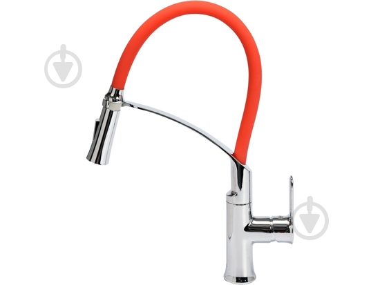 Змішувач для кухні Fala FLEXIBLE-2 з гнучким виливом червоний 75677 - фото 1 Змішувач для кухні Fala FLEXIBLE-2 з гнучким виливом червоний 75677 - фото 1