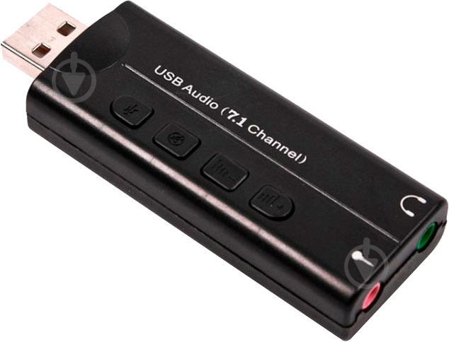 Адаптер Viewcon USB 2.0 - mini-jack 3.5 мм черный (VE533) - фото 1 Адаптер Viewcon USB 2.0 - mini-jack 3.5 мм черный (VE533) - фото 1