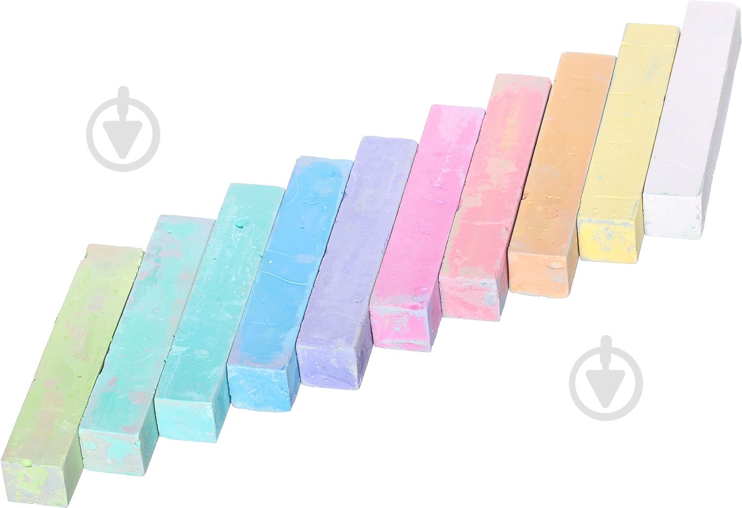 Крейда шкільна кольорова 19х19х100 мм - фото 2