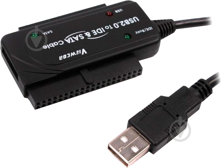 Адаптер Viewcon USB 3.0 – eSATA черный (VE600) - фото 1