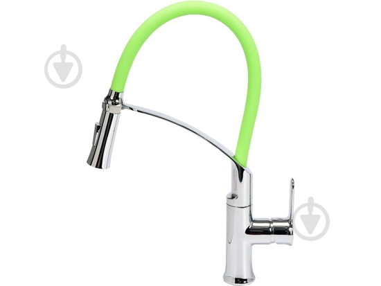 Смеситель для кухни Fala FLEXIBLE-2 с гибким изливом зеленый 75679 - фото 1 Смеситель для кухни Fala FLEXIBLE-2 с гибким изливом зеленый 75679 - фото 1