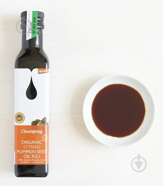 Олія Clearspring зі смаженого насіння гарбуза 250 мл - фото 2 Олія Clearspring зі смаженого насіння гарбуза 250 мл - фото 2