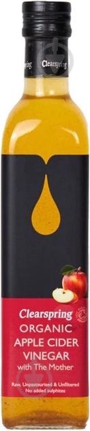 Оцет яблучний Clearspring нефільтрований органічний 500 мл - фото 1