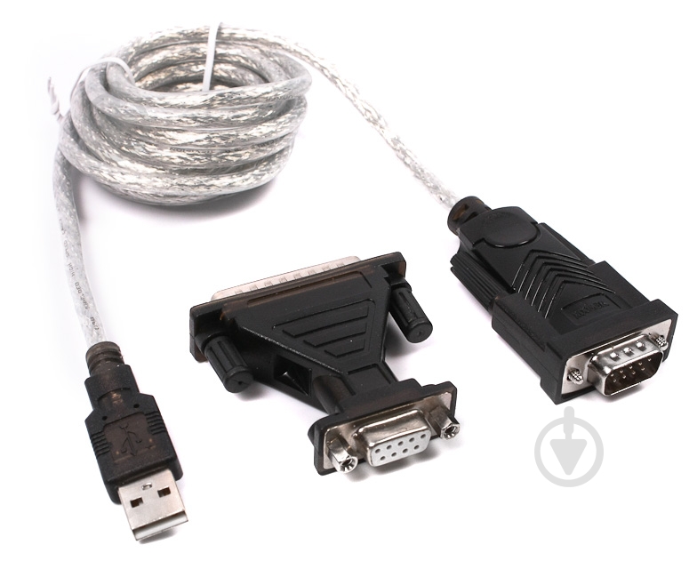 Перехідник Viewcon 1,5 м (VEN24) USB2.0-COM (9+25pin) - фото 1 Перехідник Viewcon 1,5 м (VEN24) USB2.0-COM (9+25pin) - фото 1