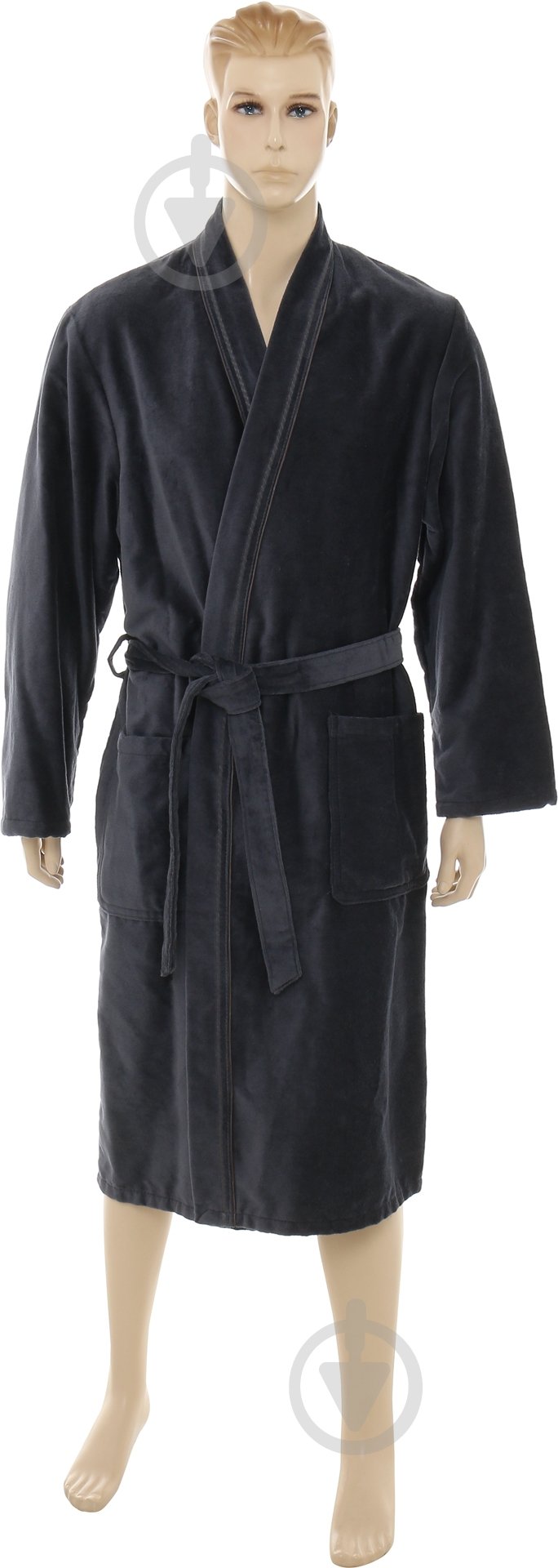 Халат домашний Cawo р. 48/50 антрацит - фото 1